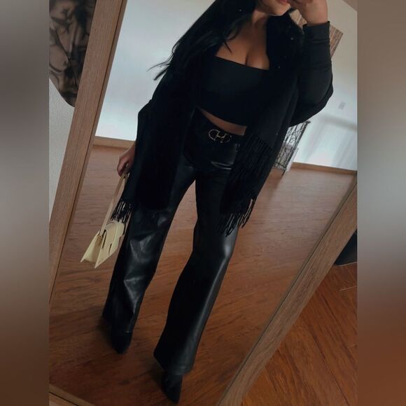 Black faux fur shawl - Picture 1 of 4